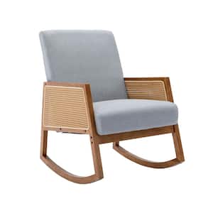Light Gray Comfortable Rocking Chair Living Room Chair