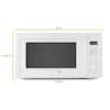 Whirlpool 2.2 cu. ft. Countertop Microwave in White with 1,200-Watt Cooking  Power WMC50522HW - The Home Depot