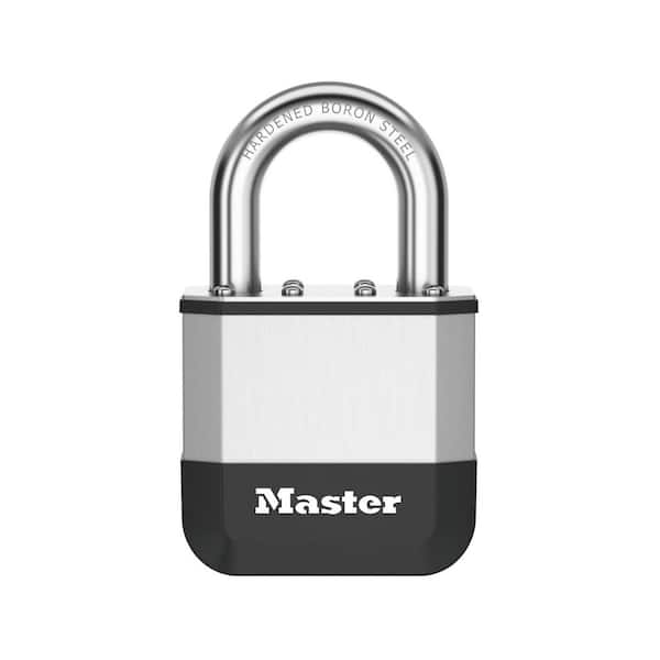 Elite Heavy Duty Lock with Hardened Boron Steel Shackle, 2 in. wide, 1 in. Shackle