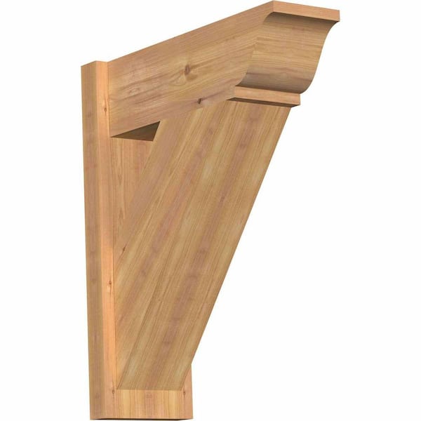 Ekena Millwork 8 in. x 26 in. x 22 in. Traditional Smooth Western Red Cedar Outlooker