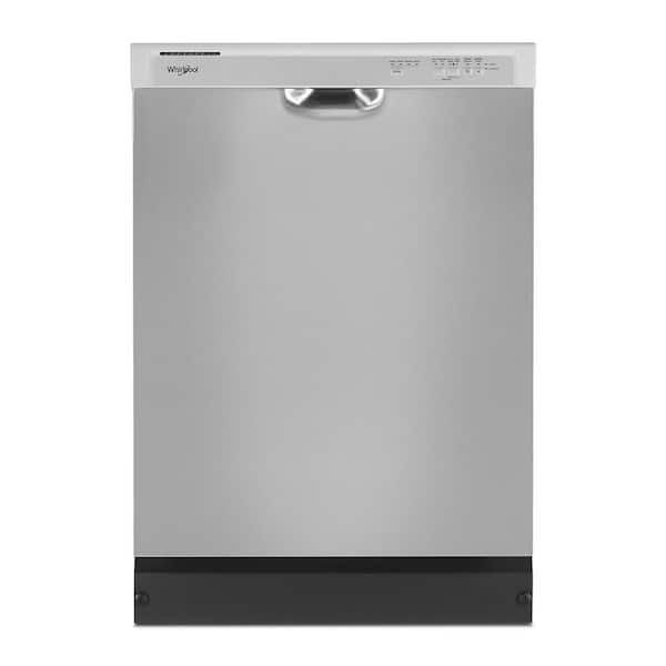 24 in. Front Built-In Tall Tub 57 dBA Dishwasher in Stainless Steel with 4 -Cycles