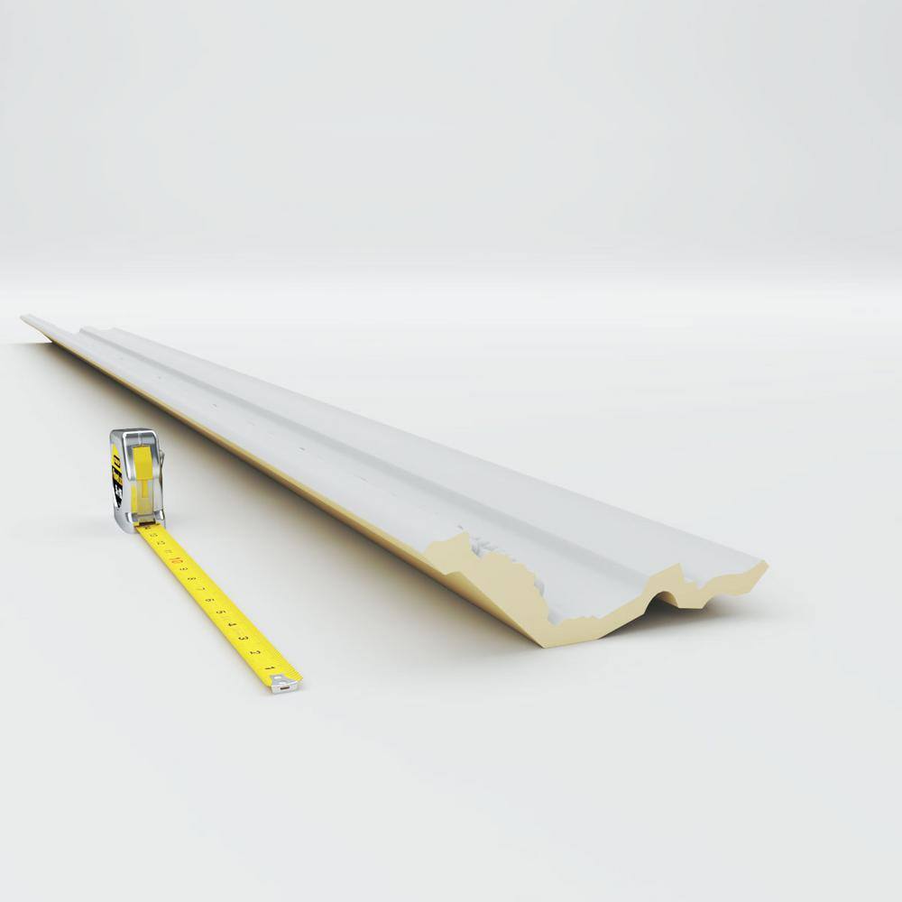 Primed White Polyurethane Geometric Crown Moulding Sample