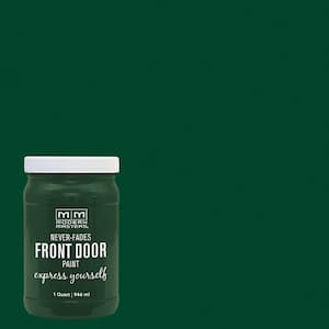 Express Yourself 1 qt. Satin Natural Green Water-Based Front Door Paint