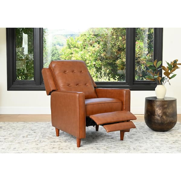 Reviews for DEVON & CLAIRE Lorena Mid Century Pushback Recliner, Camel ...