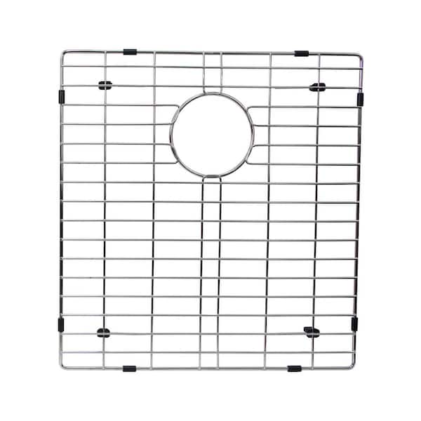 BOANN 17.8 in. x 16.5 in. Kitchen Sink Bottom Grid in Stainless Steel