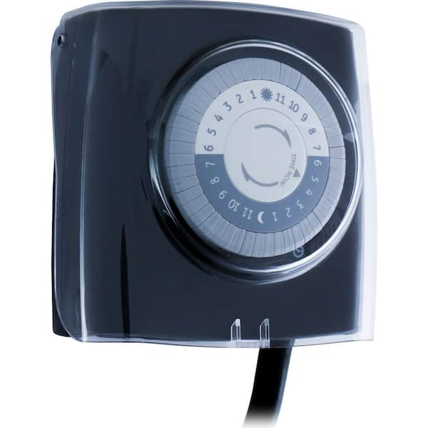 GE 24-Hour Indoor Plug-In 1-Outlet Timer 15153 - The Home Depot