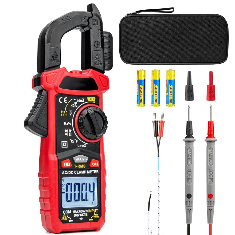 Digital 4000 Counts Auto-ranging AC/DC Amp Clamp Meter D-Shaped Jaw Voltage Tester Flashlight Backlight price history on PriceWatchPro
