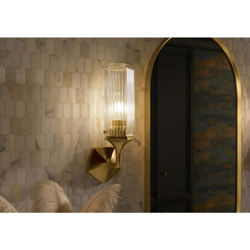 Moderne Brushed Gold 60" x 22" Full Length Vanity Mirror