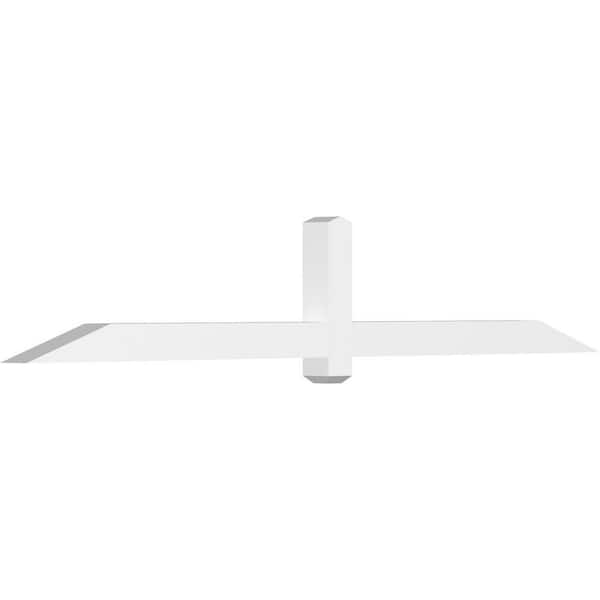 Ekena Millwork Eugene 96 in. W x 16 in. H x 4 in. D Signature Polyurethane Bracket