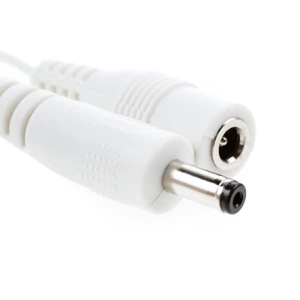 6.5 ft. White Male to Female Connector Cord for LED Under Cabinet Lighting  with Wire Clips