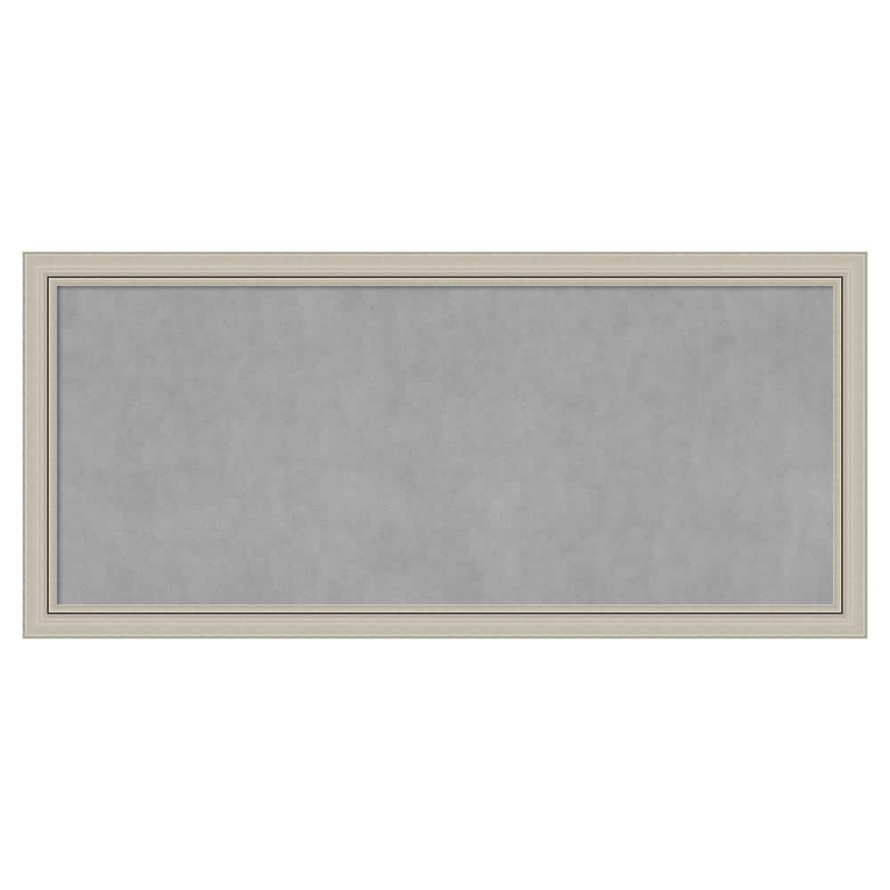 Amanti Art Romano Silver Narrow 51.75 in. x 23.75 in. Framed
