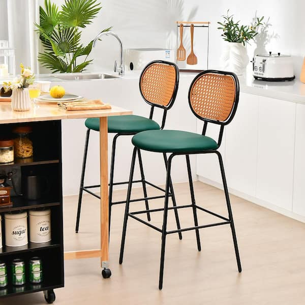 Cane discount bar chairs