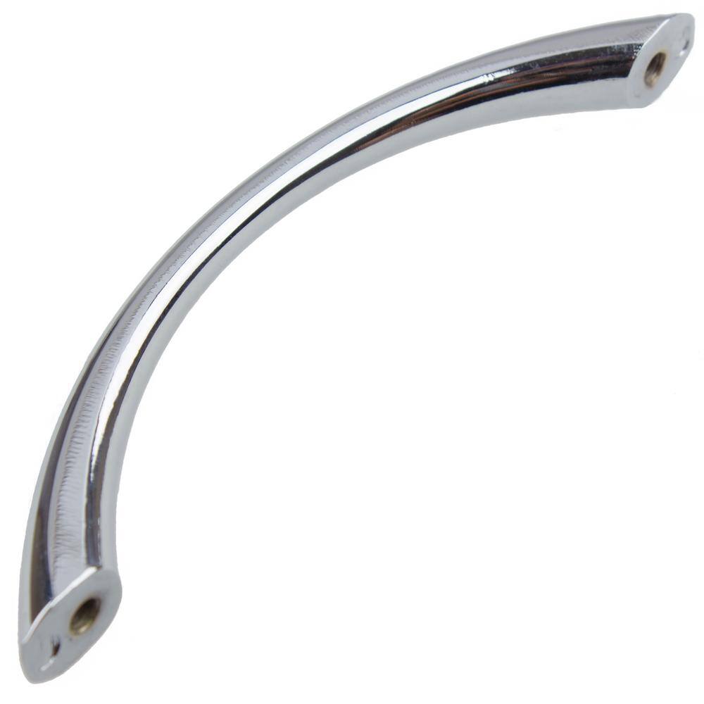 Polished Chrome Modern Arch Cabinet Pull with Mounting Hardware