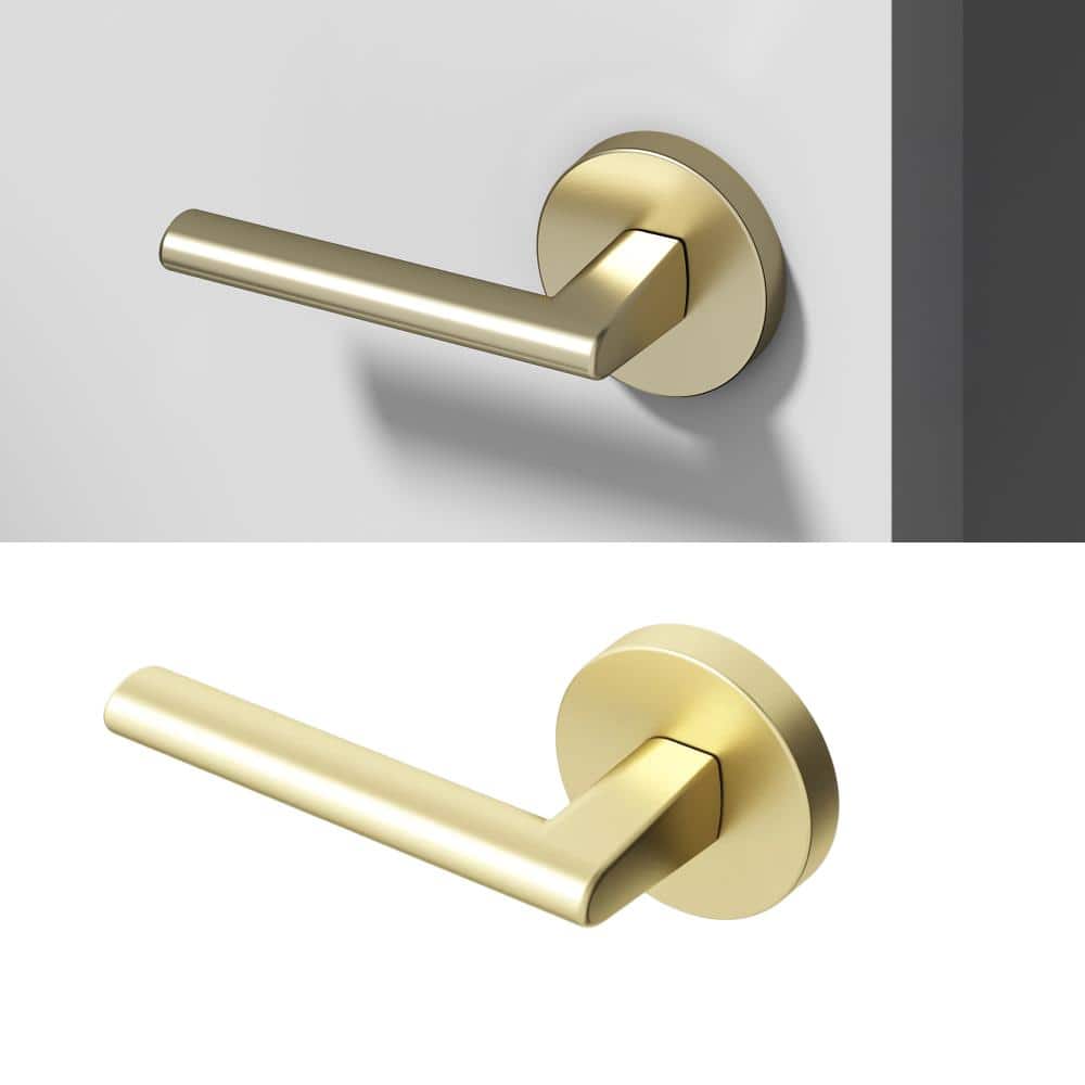 Brio Metal Brushed Champagne Gold Dummy Door Handle with Round Rosette price history on PriceWatchPro