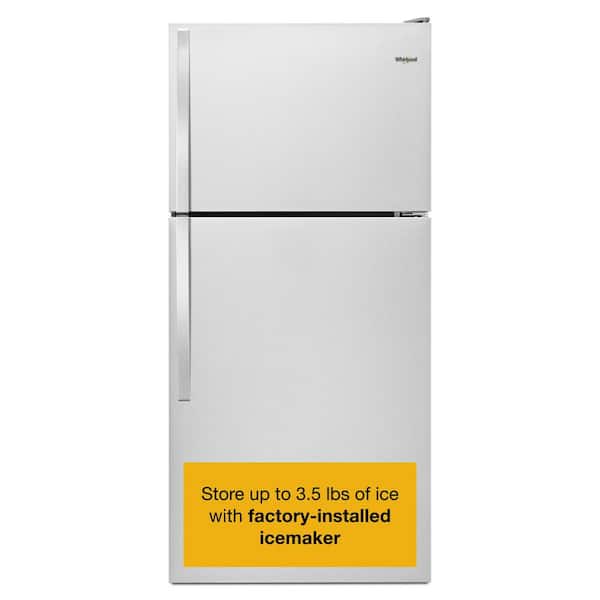 18.2 cu. ft. Top Freezer Refrigerator in Monochromatic Stainless Steel