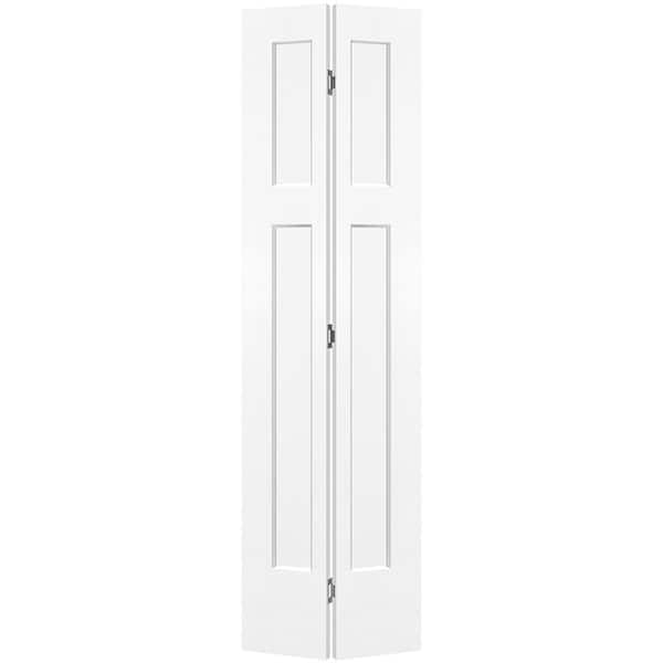 Masonite 24 in. x 80 in. 3-Panel Winslow Hollow Core Ultra Pure White Molded Composite Bi-Fold Door