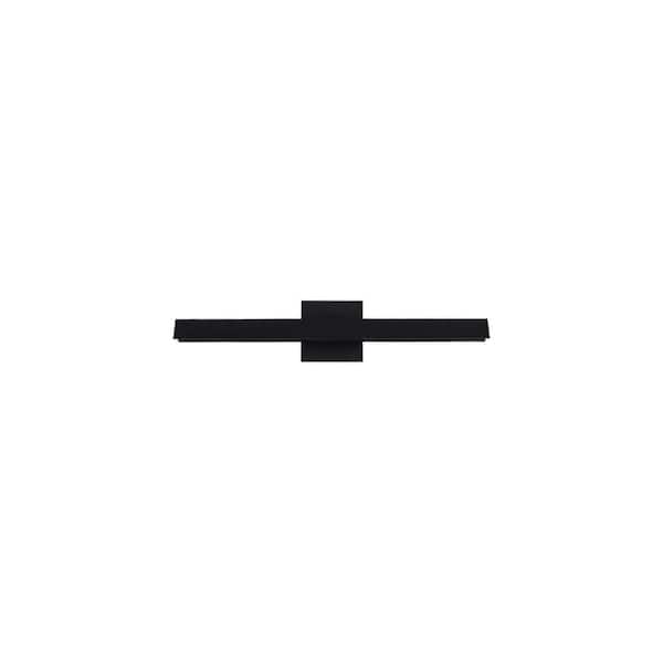 KUZCO Galleria 15-in 1 Light 11-Watt Black Integrated LED Wall Sconce