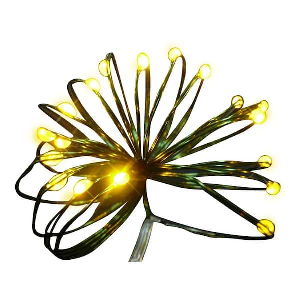Starlite Creations 9 ft. 36-Light Battery Operated LED Gold Ultra Slim Wire (Bundle of 2)