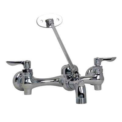 Supply Stops American Standard 8350243.002 Service Sink Faucet 3-Inch Vacuum Breaker Spout