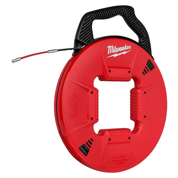 200 ft. Polyester Fish Tape with Flexible Metal Leader with 1/8 in. x 240 ft. Steel Fish Tape 200 ft. Polyester Fish Tape with Flexible Metal Leader with 1/8 in. x 240 ft. Steel Fish Tape