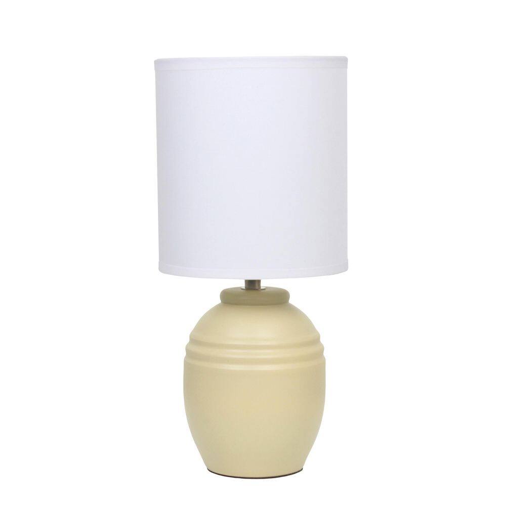 12.5 Classic Jar Table Lamp, Khaki Base with Fabric Shade for Stylish Spaces price history on PriceWatchPro