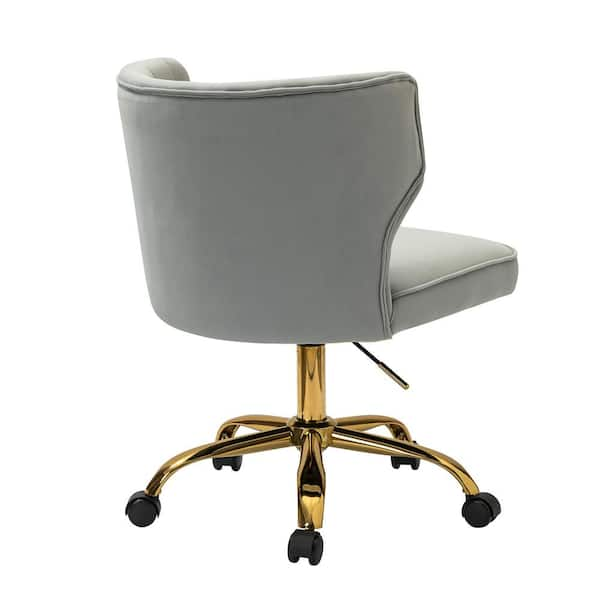 Grey and gold online office chair