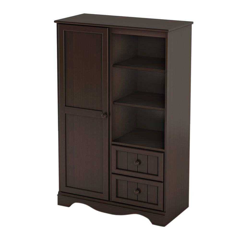 Savannah Espresso Kids Armoire with Adjustable Shelves