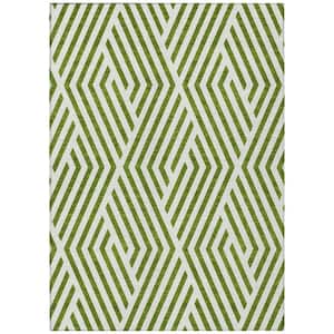 Chantille ACN550 Olive 10 ft. x 14 ft. Machine Washable Indoor/Outdoor Geometric Area Rug