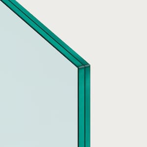 39.75 in. H x 20 in. W Clear 9/16 in. (14 mm) Thickness Clear Deck Railing Laminated Tempered Glass Panel