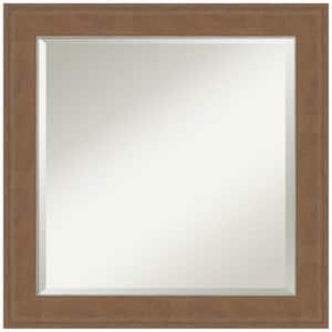 Alta Medium Brown 24.5 in. H x 24.5 in. W Framed Wall Mirror