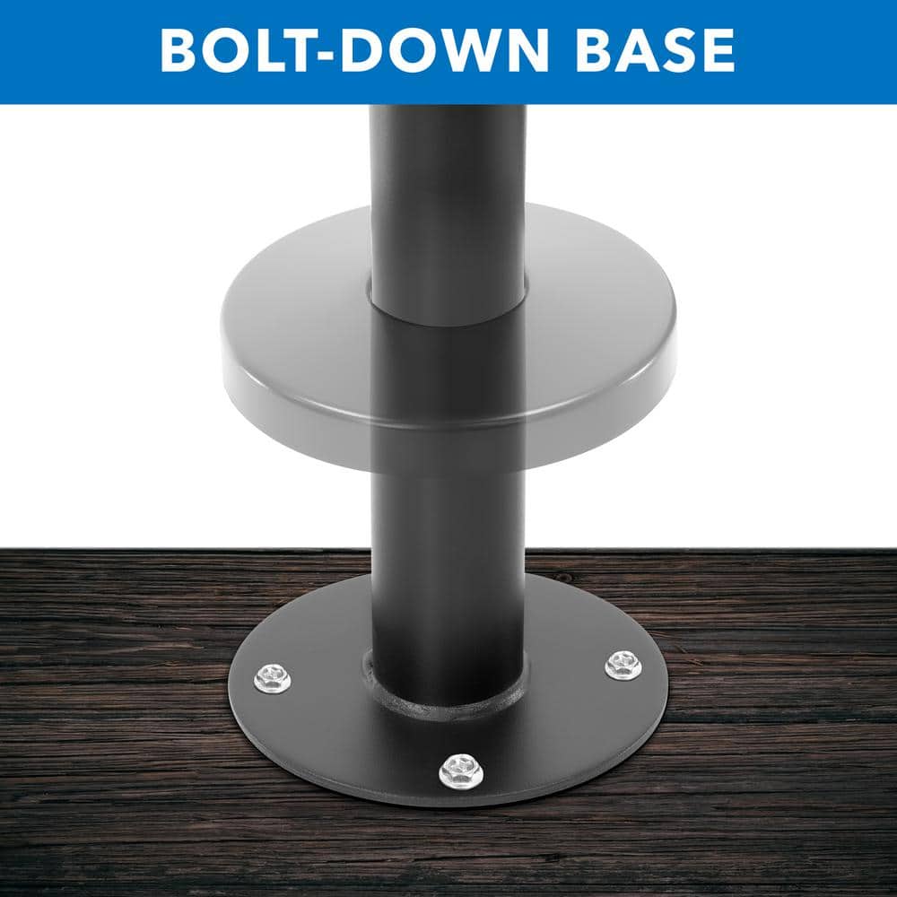 Black Adjustable POS Monitor Mount with Cable Management