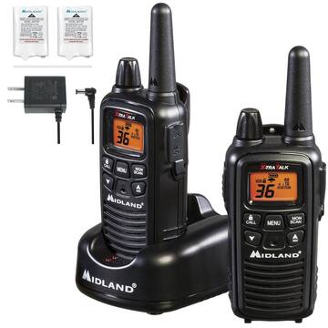 Handheld 30 Mile Range Rechargeable Waterproof Digital 2-Way Radio with Charger 2-Pack