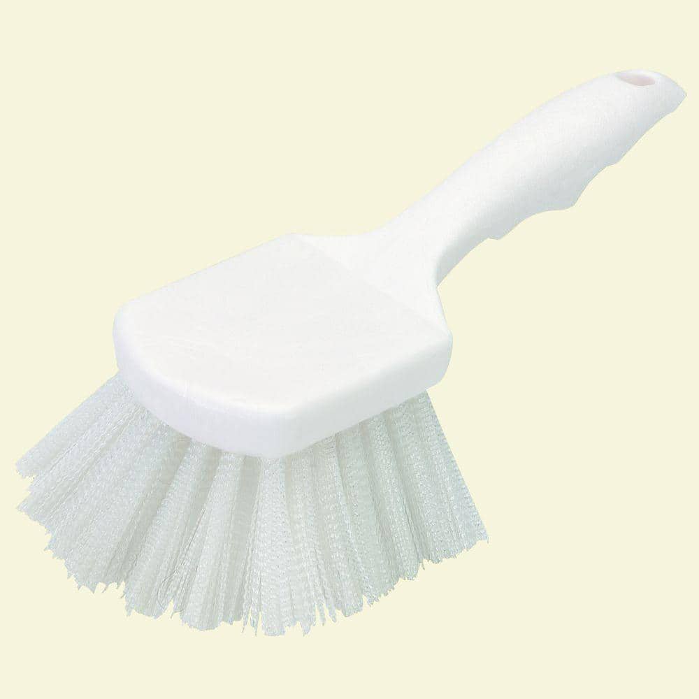 CARLISLE 3662000 Nylon Utility Scrub Brush Nylon Brstl,8&quot;,Package Quantity 12, ,Plastic