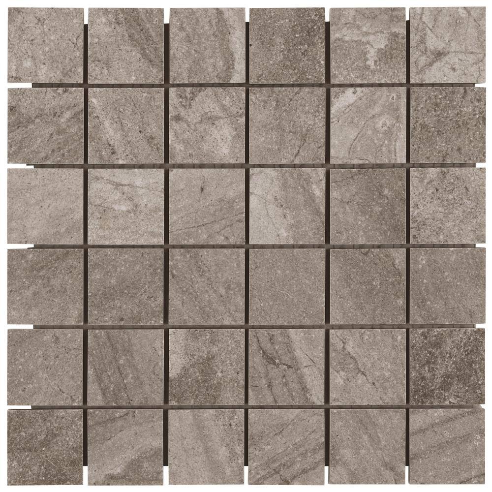 Sereno Pearl Gray 6 in. x 0.41 in. Matte Porcelain Mosaic Floor and Wall Tile Sample price history on PriceWatchPro