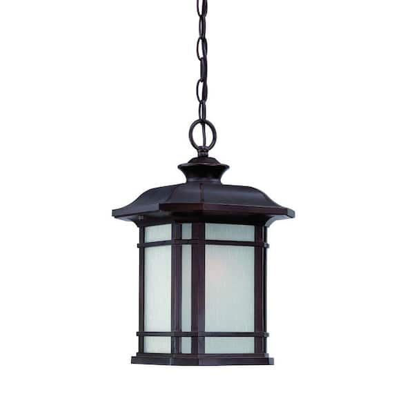 Acclaim Lighting Somerset Collection 1-Light Architectural Bronze Outdoor Hanging Light Fixture