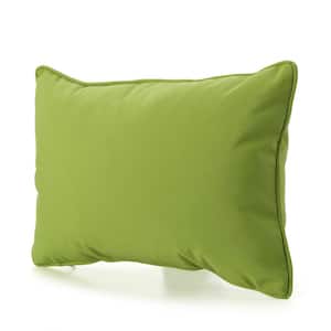 Amaris Green Outdoor Patio Lumbar Throw Pillow