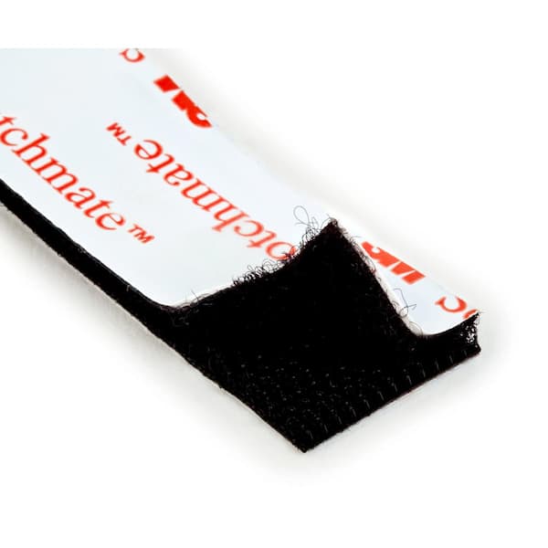 3/4 in. x 18 in. Black Indoor Fasteners, 1 Set of Strips