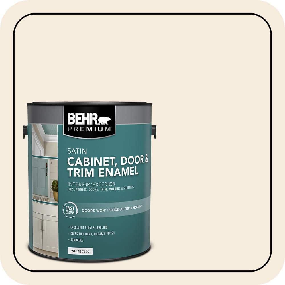 be door クリーム BEHR PREMIUM 1 gal. #PPU5-10 Heavy Cream Satin Enamel Interior