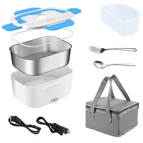 Reusable Electric Lunch Bag Set of 1, 1.5 L, Portable Food Heater, Leak - proof with Removable Stainless Steel Container