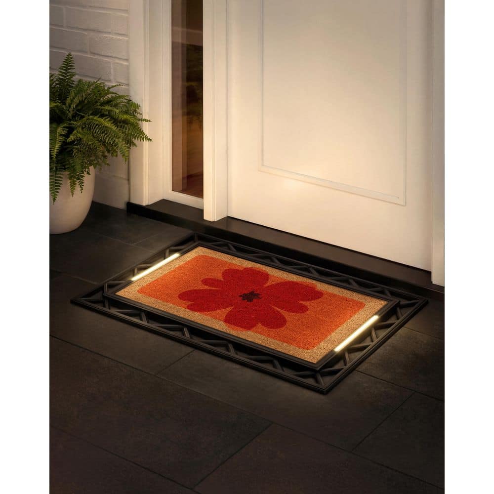 BriteStep Playful Hello 38 in. x 26.5 in. Pressure-Activated, Wireless, Auto Shut-Off, Indoor/Outdoor LED Door Mat price history on PriceWatchPro