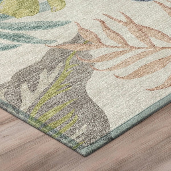 Chantille Machine Washable Indoor/Outdoor Abstract ACN3090 Linen 3 ft. x 5 ft. Area Rug