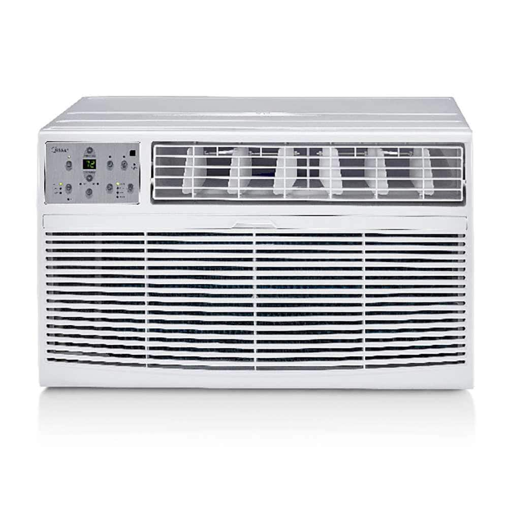 8,000 BTU 115-Volt Through-the-Wall Air Conditioner Cools 350 Sq. Ft. in White -  Midea, MTA08CR81