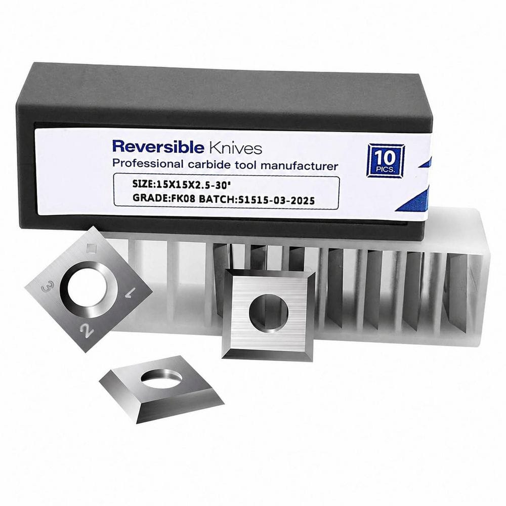 15mm Square Carbide Cutter Knives for Woodturning with 30° Edge for Spiral Helical Planer, 10-Piece Pack price history on PriceWatchPro