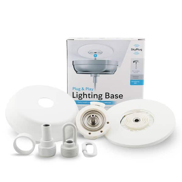 SkyPlug 5 in. Matte White Plug & Play Lighting Base - Capella