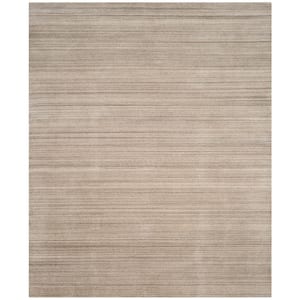 Himalaya Stone 10 ft. x 14 ft. Striped Solid Color Area Rug