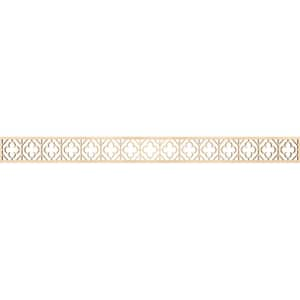 Hazelton Fretwork 0.375 in. D x 46.375 in. W x 4 in. L Birch Wood Panel Moulding