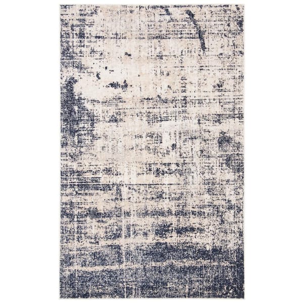 SAFAVIEH Adirondack Gold/Navy 5 ft. x 8 ft. Abstract Area Rug