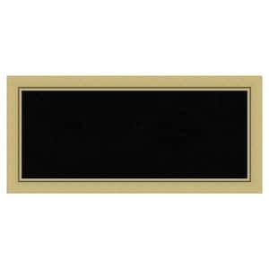 Landon Gold Narrow Framed Black Corkboard 33 in. x 15 in. Bulletine Board Memo Board