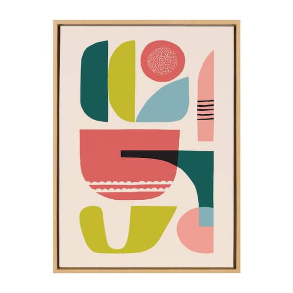 Kate and Laurel Sylvie "Mid Century 5" by Rachel Lee of My Dream Wall 33 in. x 23 in. Framed Canvas Wall Art