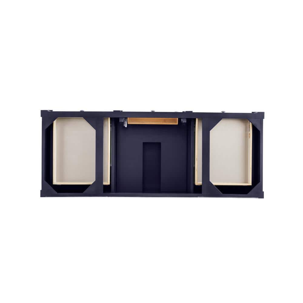 Victory Blue 59" Solid Wood Single Vanity with Veneer